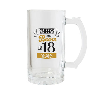 Sip Celebration 18th Beer Glass | 18th Birthday Gifts NZ