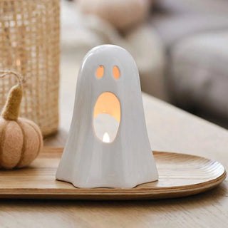 Ginger Ray | Ceramic Ghost Halloween Tea Light Holder | Halloween Decorations NZ