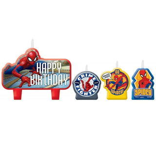 Spiderman Candle Set | Spiderman Party Supplies