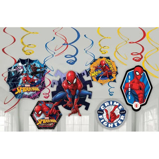 Spiderman Swirl Decorations | Spiderman Party Supplies