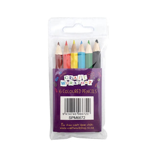 Craft Workshop | Coloured pencil 6 pack | Rainbow party supplies