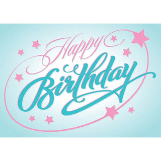 Girly Birthday Edible Cake Image | Girly Cake Decorations