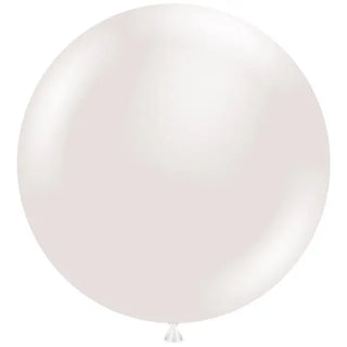 Tuftex | 90cm Giant Sugar Pearl White Balloons | White Party Supplies NZ
