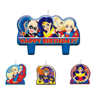 DC Super Hero Girls Birthday Candles | Superhero Girls Cake Decorations