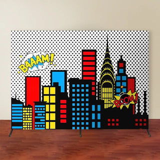 Superhero Backdrop Hire | Superhero Party Supplies NZ