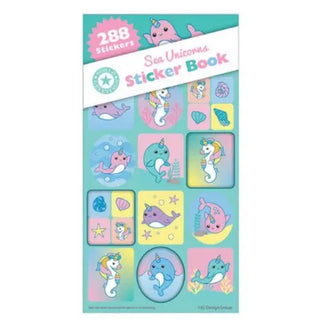 World Greeting | Narwhal Sea Unicorn Sticker Book | Narwhal Party Supplies NZ