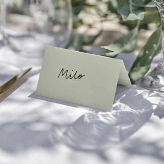 Ginger Ray | Sage Wedding Place Cards | Wedding Supplies NZ