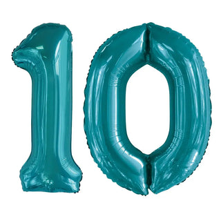 Meteor | giant number 10 foil balloon | 10th birthday party supplies