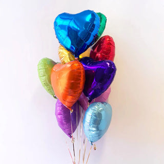Rainbow Heart Balloons | Valentines Balloons Wellington