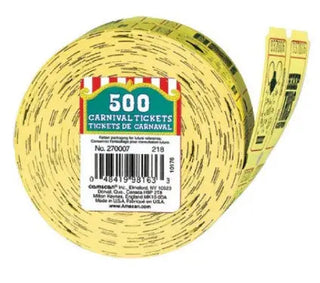 Amscan | Tickets rollof 500 2 pack | Carnival party supplies 