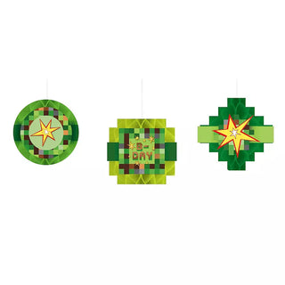 Minecraft TNT Honeycomb Decorations | Minecraft Party Supplies