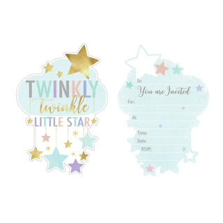 Twinkle Twinkle Little Star Invitations | Baby Shower Party Supplies