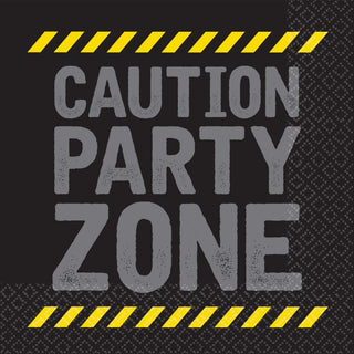 Construction Napkins | Construction Party Supplies NZ