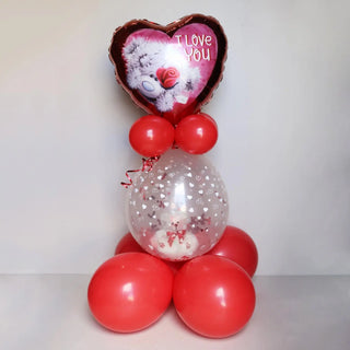Valentine's Day Teddy Balloon Sculpture | Valentines Gifts NZ