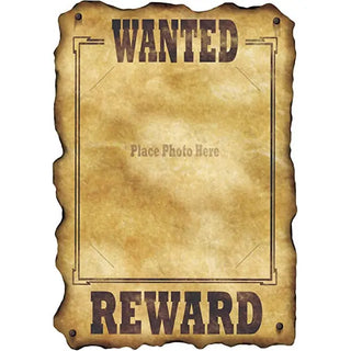 Western Wanted Reward Sign | Wild West Cowboy Party Supplies NZ