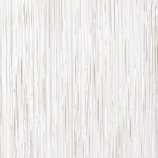 White Foil Curtain | White Party Supplies