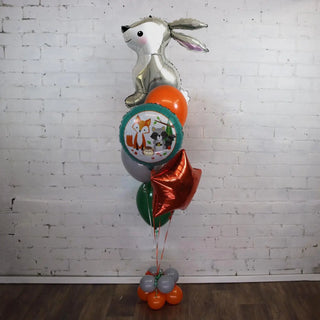 Woodland Rabbit Balloon Bouquet | Woodland Party Supplies