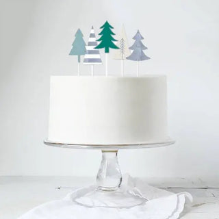 Gold-and-White-Christmas-Tree-Cake-Topper-Set