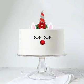 Christmas Unicorn Cake Topper Set | Christmas Baking Supplies NZ