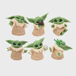 BAKE BOSS | baby yoda characters cake topper set of 6 | star wars party supplies NZ